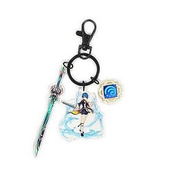 Anime Genshin Impact Acrylic Keychain XingQiu Cosplay Acrylic Offical Merch FG2502