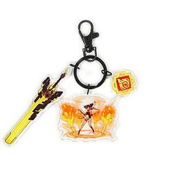 Anime Genshin Impact Acrylic Keychain Xinyan Cosplay Acrylic Offical Merch FG2502