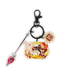 Anime Genshin Impact Acrylic Keychain Hu Tao Cosplay Acrylic Offical Merch FG2502
