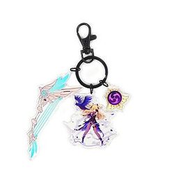 Anime Genshin Impact Acrylic Keychain Fischl Cosplay Acrylic Offical Merch FG2502