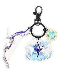 Anime Genshin Impact Acrylic Keychain Ganyu Cosplay Acrylic Offical Merch FG2502