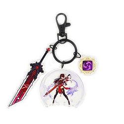 Anime Genshin Impact Acrylic Keychain Beidou Cosplay Acrylic Offical Merch FG2502