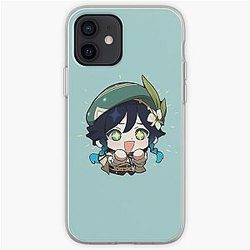 Genshin Impact Cases - Venti | Genshin Impact Sticker "Excited" iPhone Soft Case RB1109