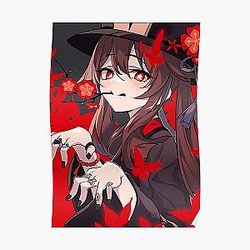 Genshin Impact Poster - Hu Tao Genshin Impact new pyro Character 2 Poster RB1109