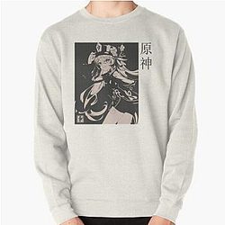 Genshin Impact Sweatshirts - Black Japanese yokai Classic Pullover Sweatshirt RB1109