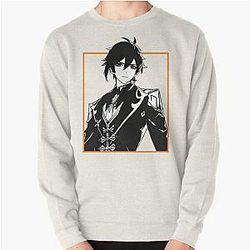 Genshin Impact Sweatshirts - Zhongli - Genshin Impact Pullover Sweatshirt RB1109