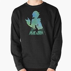 Genshin Impact Sweatshirts - Xiao Genshin Impact - Illusion *Black* Pullover Sweatshirt RB1109