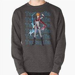 Genshin Impact Sweatshirts - Tartaglia Childe Genshin Impact Design Pullover Sweatshirt RB1109