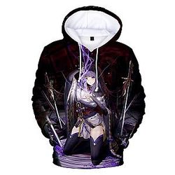 Genshin Impact Hoodie - Anime Game Sexy Girl 3D Print Pullover Clothing Hoodies
