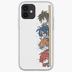 Genshin Impact Cases - Genshin Impact Chibi Peeker Boy Band iPhone Soft Case RB1109