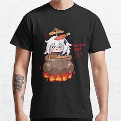 Genshin Impact T-Shirt - Paimon Genshin Impact Emergency Impact Classic T-Shirt RB1109