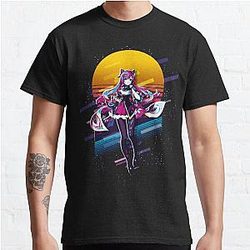 Genshin Impact T-Shirt - Keqing - Genshin Impact 80s retro Classic T-Shirt RB1109