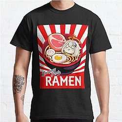 Genshin Impact T-Shirt - Ramen Emergency Food Classic T-Shirt RB1109