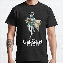 Genshin Impact T-Shirt - Venti - Genshin Impact Classic T-Shirt RB1109