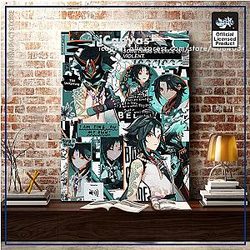 Genshin Impact Xiao Collage Canvas Bedroom Poster