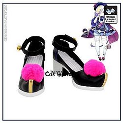 Genshin Impact Liyue Harbor Qiqi Cosplay High Heels Shoes