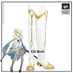 Genshin Impact Lumine Games Low Heel Shoes Boots