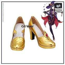 Genshin Impact Mondstadt Astrologist Mona Megistus Cosplay High Heel Shoes