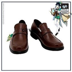 Genshin Impact Mondstadt Venti Low Heel Shoes