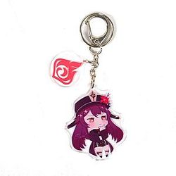 New Genshin Impact Hu Tao Anime Acrylic Keychain  Offical Merch FG2502
