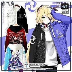 Anime Genshin Impact Keqing Fischl Jacket