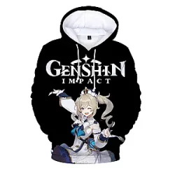 Genshin Impact Characters 3D Print Hoodies
