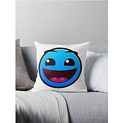 Geometry Dash Easy Throw Pillow