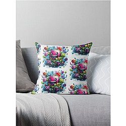 Geometry Dash Throw Pillow