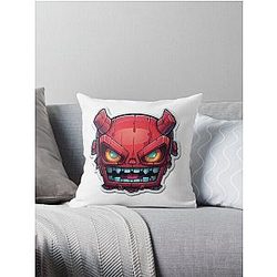Geometry Dash Extreme Demon Throw Pillow