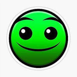 Fire in the Hole Geometry Dash Meme Sticker