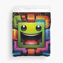 Geometry Dash Duvet Cover