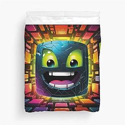 Geometry Dash Duvet Cover