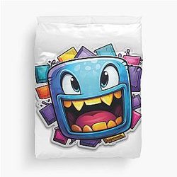 Geometry dash duvet cover