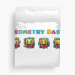 Geometry Dash Duvet Cover