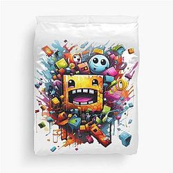 Geometry Dash Duvet Cover