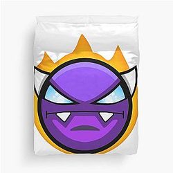 Purple Geometry Duvet Cover