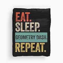 Eat Sleep Repeat Duvet Cover