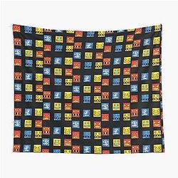 Geometry Dash Icon Tapestry