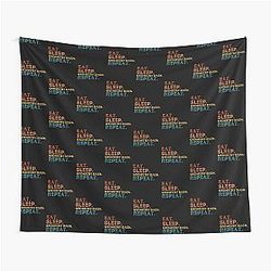 Eat Sleep Geometry Dash Repeat Tapestry