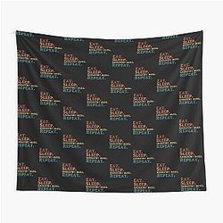 Eat Sleep Geometry Dash Repeat Tapestry