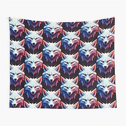 Geometry Dash: The Lightning Wolf Adventure Tapestry