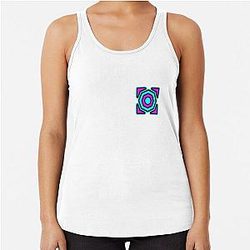Trusta cubeGeometry Dash icon Racerback Tank Top
