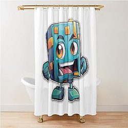 Geometry Dash Shower Curtain