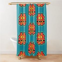 Geometry Dash Shower Curtain