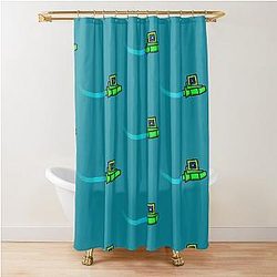 Geometry Dash Shower Curtain