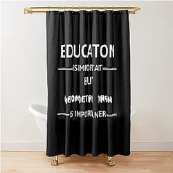 Education Is Important Geometry Dash Shower Curtain