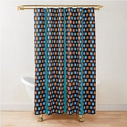 Geometry Dash Shower Curtain