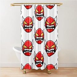Geometry Dash Insane Demon Shower Curtain