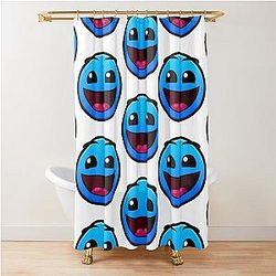 Geometry Dash Shower Curtain