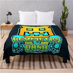 Geometry Dash Throw Blanket